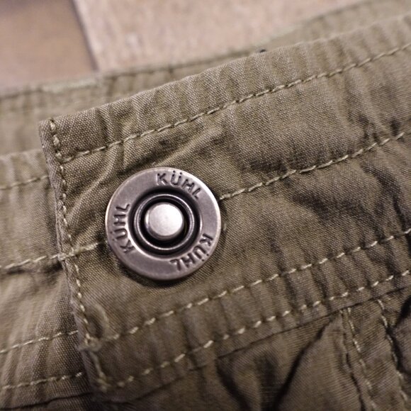 KÜHL Hiking Pants Women’s Size 6 Regular Olive Green Stretch Roll-Up Outdoor - Picture 3 of 15